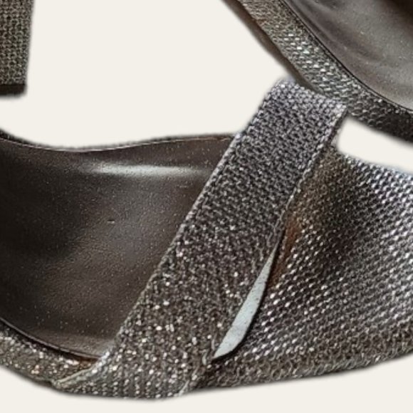 DREAM PAIRS CHUNK GOLD GLITTER BLOCK HEEL 7 - Picture 7 of 10